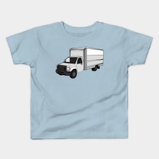 Box truck cartoon illustration Kids T-Shirt